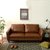 TIMI 现代简约PU沙发 日式PU沙发组合 小户型沙发组合 北欧时尚沙发(咖啡色 双人位沙发)第5张高清大图