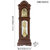 汉时(Hense)欧式复古实木装饰机械落地钟客厅古典德国机芯座钟HG9814(黄杨木德国八音机芯)第2张高清大图