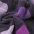 【纯棉加厚，超强吸水】洁丽雅（GRACE）M019-T3加厚纯棉提花缎档方巾毛巾浴巾套装（3条装）（紫色）（34*34cm，76*34cm，140*70cm）第3张高清大图