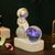 创意宇航员水晶球摆件办公室书桌装饰品发光太空人送男女生日礼物第2张高清大图