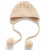 牛奶朋友宝宝冬季新生儿毛线帽儿童麻花毛线帽编织帽子护耳保暖(米色 均码0-12个月（38-46CM）)第2张高清大图