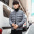 森雷司棉衣男士2018新款冬季加绒加厚棉袄青少年韩版修身短款外套男冬装(灰色 XL)第5张高清大图