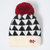 milky friends冬季宝宝针织毛线帽双拼色儿童保暖婴儿套头帽围巾(黑色（单帽） 均码42至50cm)第2张高清大图