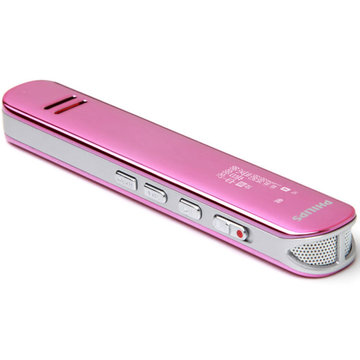 飞利浦录音笔专业高清降噪录音器机学生上课用便携大容量VTR5200 粉红色