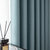 出口日式遮光窗帘新款纯色环保现代简约书房客厅卧室防水防油防污(蓝绿色)第3张高清大图