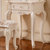 圣肯尼 卧室梳妆台 欧式梳妆台小户型化妆桌 现代简约0.6米(象牙白 0.6m三抽妆台+妆凳)第5张高清大图