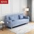 SKYMI可折叠可拆洗小户型两用沙发床懒人沙发客厅沙发家具(紫色 脚踏)第5张高清大图