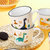 福耐康 可爱恐龙陶瓷水杯茶杯 儿童马克杯牛奶杯咖啡杯(黄色剑龙)第5张高清大图