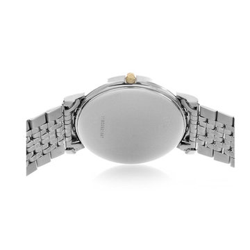 天梭/Tissot 瑞士手表心意系列经典钢带日历石英男士手表T52.2.481.13(金壳白面金银钢带 钢带)