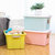 禧天龙 Citylong   24L碟彩塑料储物箱儿童玩具整理箱衣物收纳箱1个装(黄色)第4张高清大图