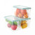 乐丽诗透明密封保鲜储物罐盒 食品级塑料分装带盖水果五谷杂粮收纳盒(3个装 默认)第5张高清大图