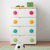 爱丽思IRIS日本环保树脂 儿童彩色扣四层抽屉式整理储物收纳柜HG-554(浅绿色天板)第3张高清大图