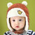 秋冬婴儿套头帽宝宝帽子加绒雷锋帽1-2岁儿童男童女保暖6-12个月(红咖)第3张高清大图