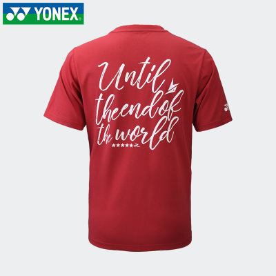 2020新款尤尼克斯羽毛球服男款T恤衣服林丹短袖yy文化衫10030LDCR(662红色 L)