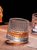 加厚旋转水晶玻璃酒杯ins风北欧威士忌杯创意个性洋酒不倒翁杯子(【3件套】方格+条纹+锤纹)第4张高清大图