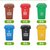 俊采云JunCaiYun50L环卫垃圾分类桶 塑料垃圾桶JCY-13四色分类垃圾桶果皮桶果皮箱(军绿色 JCY-13)第2张高清大图