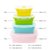 便携户外旅行泡面碗伸缩餐具可微波炉冰箱保鲜食品(灰边红色(小号500ML))第2张高清大图