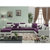 紫茉莉 沙发 布艺沙发 小户型沙发 简约现代客厅三人转角布艺沙发(米白紫色 三件套送地毯)第5张高清大图