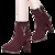 大盛公羊粗2018秋冬季保暖时尚短筒靴子英伦风高跟女鞋潮(红色 40)第3张高清大图