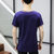 左岸男装 夏季新款男短袖T恤V领纯色青少年韩版修身半袖打底衫(宝蓝 XXXL)第5张高清大图