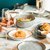 轻奢金边米饭碗陶瓷餐具北欧创意碗碟套装家用大号汤碗高颜值组合(12寸鱼盘(浅灰色))第4张高清大图