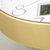 汉时（Hense）时尚简约双屏幕装饰挂钟客厅创意静音石英时钟HW65(金色日历版-直径32.7CM)第5张高清大图