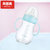 贝因美新生儿抗摔奶瓶宝宝加厚玻璃奶瓶宽口送手柄加厚玻璃(粉紫 150ml)第3张高清大图
