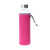 谢裕泰 耐热玻璃矿泉水瓶 550ML带不锈钢茶漏(粉红)第2张高清大图