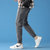 传奇保罗牛仔裤男夏季薄款2021年新款裤子潮流牌直筒宽松男士休闲长裤（M-4XL）812306(黑色 M)第3张高清大图