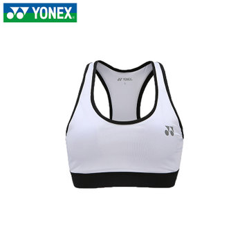 YONEX/尤尼克斯官网 215249BCR 防震定型高强度运动背心式文胸(浅灰色 S)
