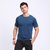 TP短袖t恤男士运动冰丝健身速干衣夏季休闲圆领宽松大码跑步排汗衣 TP8114(墨蓝色 XL)第2张高清大图