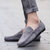 大盛公羊男士舒适休闲鞋豆豆鞋标准皮鞋码新款蛋卷鞋DSBT0333-2(灰色 44)第2张高清大图