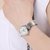 天梭(TISSOT)手表 力洛克系列自动机械女表 钢带商务时尚间金腕表T41.1.183.33(T41.1.183.33)第5张高清大图