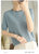 蒂克罗姆曲珠条纹半高短袖针织衫(蓝色 XXL)第5张高清大图