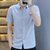 夏季男装短袖休闲商务男士衬衫1000-242(灰色 2XL)第4张高清大图