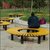 虎源萨尚户外休闲桌椅防腐木碳化木塑木公园桌凳围树椅HY-1421(无靠背户外休闲围树圆椅价格按米算 默认)第10张高清大图