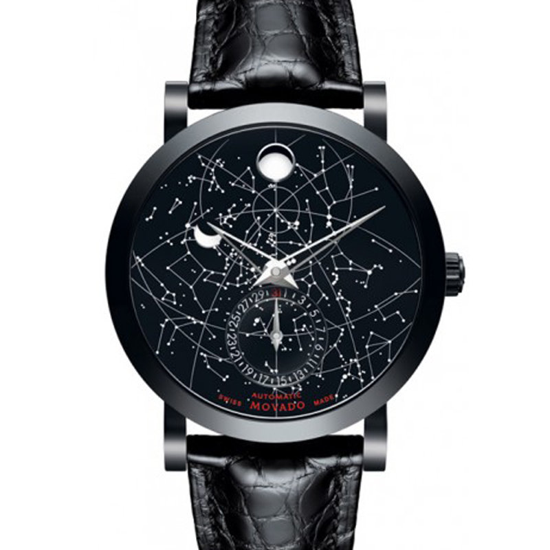 摩凡陀 movado 瑞红系列自动机械男表 0606563 星空限量版