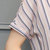 VEGININA 新款条纹韩版大码显瘦百搭雪纺衫 9824(粉色 S)第5张高清大图