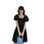 连衣裙2021新款洋气韩版宽松ins方领泡泡袖A字裙【含帽子】(黄色(含帽子) XL)第5张高清大图