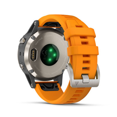 Garmin佳明fenix5 Plus飞耐时5心率智能GPS户外功能运动手表(桔色)