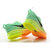 Nike Flyknit AIR MAX2014气垫跑步鞋耐克男鞋女鞋飞线运动鞋(绿桔黄 40)第4张高清大图