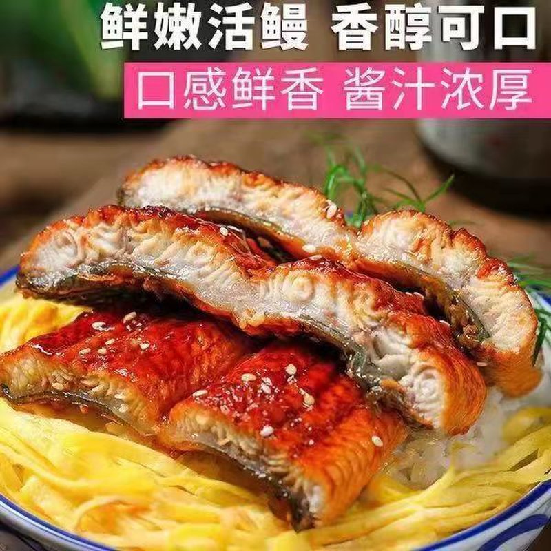 正宗高品质深海鳗鱼罐头蒲烧香辣鳗鱼日式烤鳗鱼寿司鳗鱼海鲜食材随机