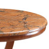 御品工匠 现代中式 实木圆形餐桌 橡木 餐桌椅组合家具  F063(梨木色 单独餐桌)