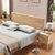 进畅家具 实木床 1.8米简约北欧双人气压高箱床带抽屉1.35小户型橡木储物床(1.5*2米（原木色） 床+床垫)第4张高清大图