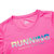 特步女子跑步运动套装2017夏季圆领短袖T恤时尚字母跑步短裤 883228959352(粉红黑 XS)第3张高清大图