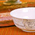 景德镇骨瓷面碗6英寸大碗 陶瓷饭碗汤碗4件套装 金丝玫瑰(四件套)第4张高清大图