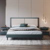 吉木多 北欧轻奢现代简约双人主卧1.8米小户型1.5米墨绿色床架储物床(1.8*2米 单床)