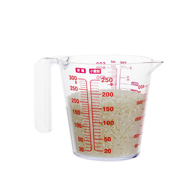 日本Asvel带三种刻度透明塑料量杯烘焙工具厨房计量杯水量杯 奶茶牛奶量杯 真快乐厨空间(200ml)