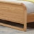 恒兴达 白橡木全实木床1.8米 日系北欧纯实木双人床1.5米 简约现代卧室家具(1.8*2米原木色 单床)第4张高清大图