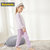 巴拉巴拉女童睡衣秋冬新品套装加厚保暖中大童儿童家居服加绒长袖(170cm 白紫色调)第3张高清大图
